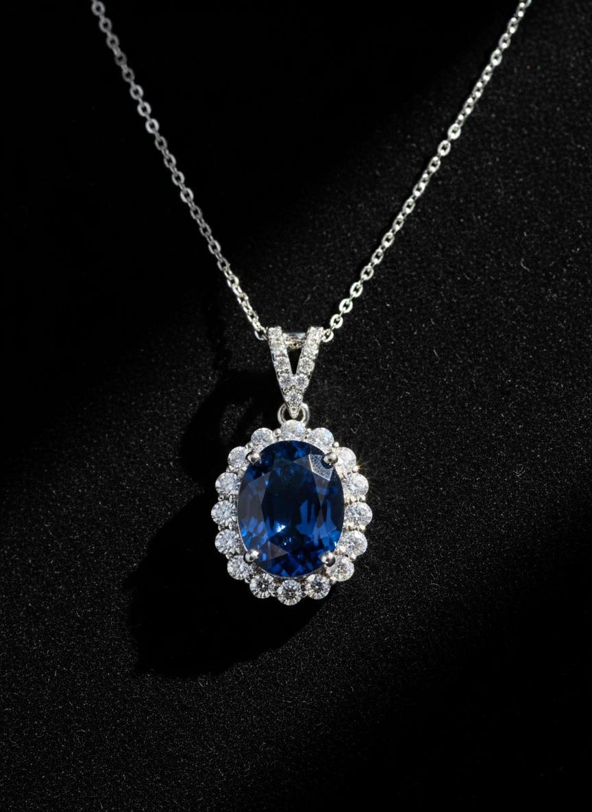Sapphire Pendant Necklace